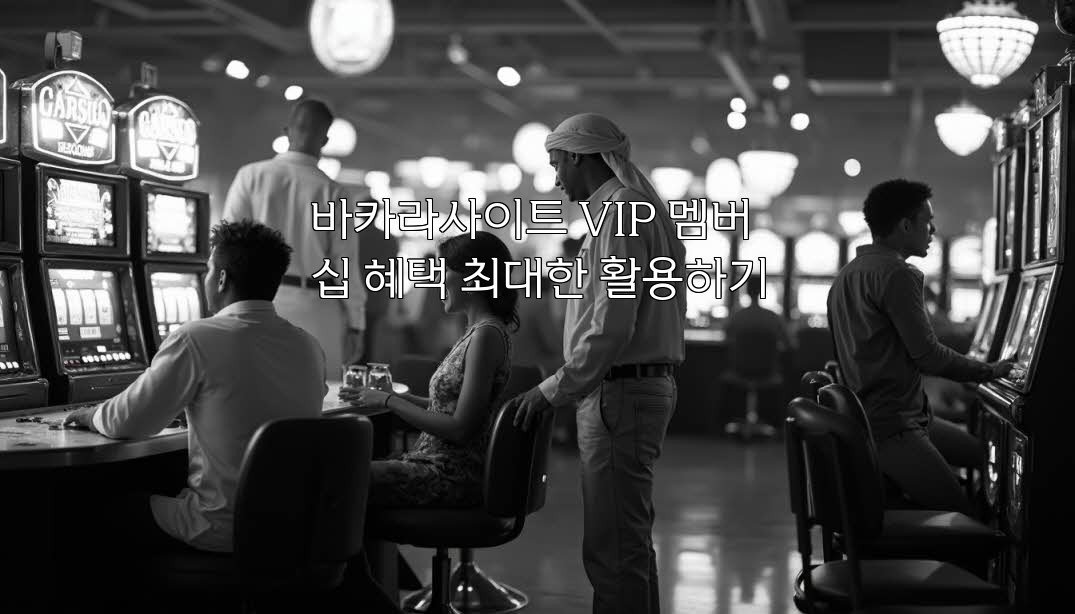 바카라사이트 VIP 멤버십 혜택 최대한 활용하기